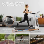OneTwoFit Treadmill Walking Pad Foldable Treadmill All-in-One Treadmill Multiple-layer shock-absorbing With APP Bluetooth - No installation required Fully foldable - Image 4